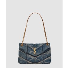 [SAINT LAURENT-생로랑]루루 푸퍼백 데님 스몰 577476