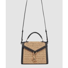 [SAINT LAURENT-생로랑]카산드라 탑핸들백 라피아 미니 623930