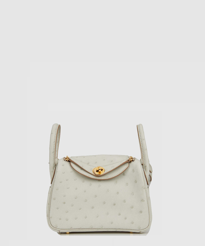 [HERMES-에르메스]미니 린디백 오스트리치