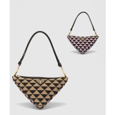 [PRADA-프라다]심볼 레더 패브릭 미니백 1BC176