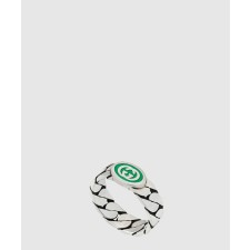 [GUCCI-구찌]인터로킹 G 에나멜 반지 701612