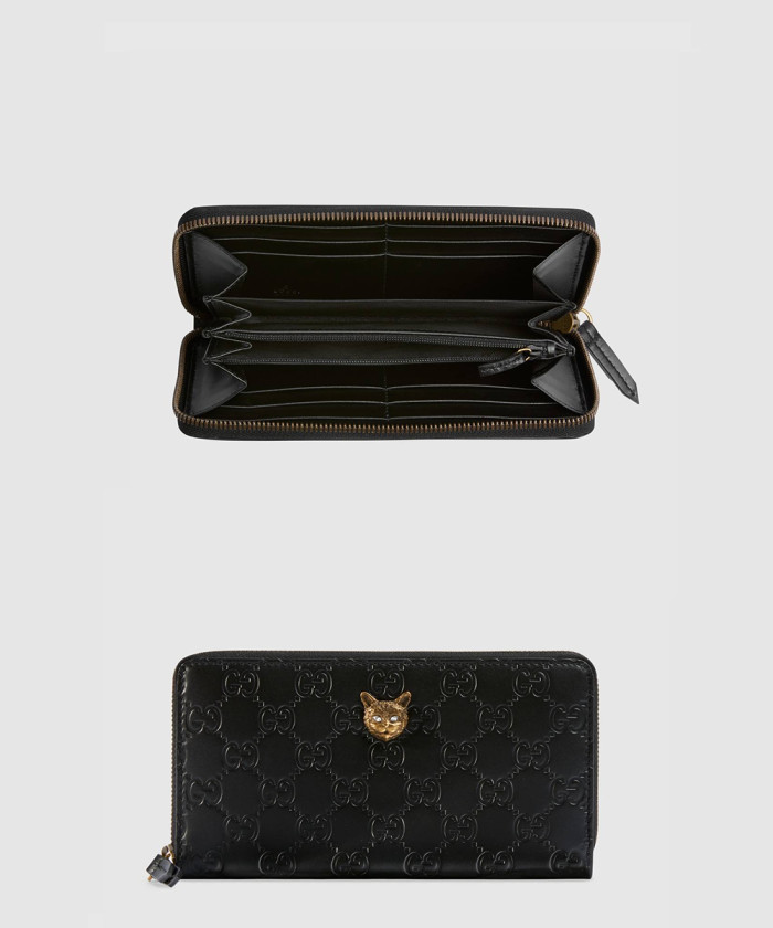 [GUCCI-구찌]고양이 지퍼월렛 548058