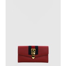 [GUCCI-구찌]레더 실비 장지갑 476084