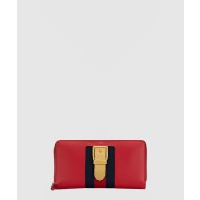 [GUCCI-구찌]레더 실비 지퍼월렛 476083