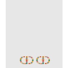 [DIOR-디올]쁘띠 CD 스터드 귀걸이 E2355