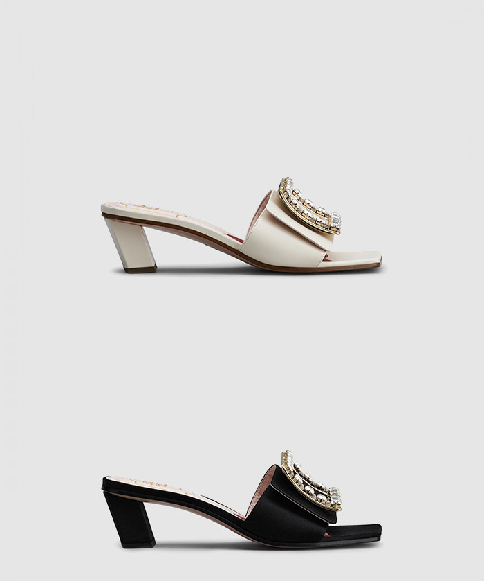 [ROGER VIVIER-로저비비에]비키러브 스트라스 버클 뮬 6583