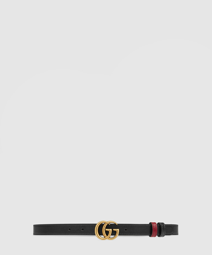 [GUCCI-구찌]GG 마몽 리버서블 씬 벨트 659418