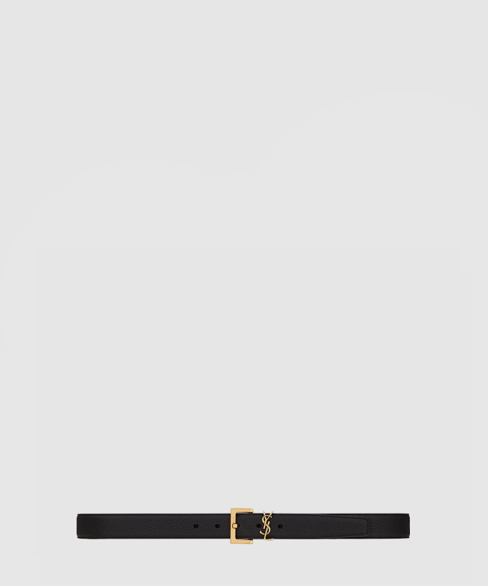 [SAINT LAURENT-생로랑]모노그램 토고레더 벨트 634440