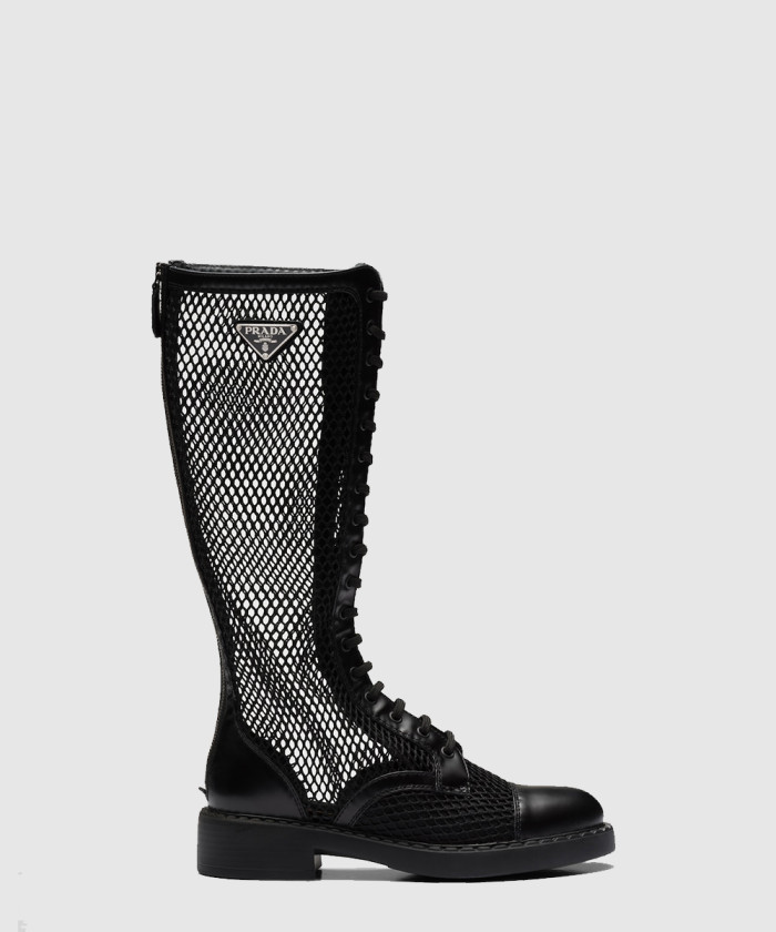 [PRADA-프라다]브러시드 메쉬 부츠 1W907M
