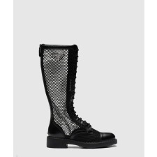 [PRADA-프라다]브러시드 메쉬 부츠 1W907M