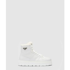 [PRADA-프라다]시어링 하이탑 스니커즈 1T948M