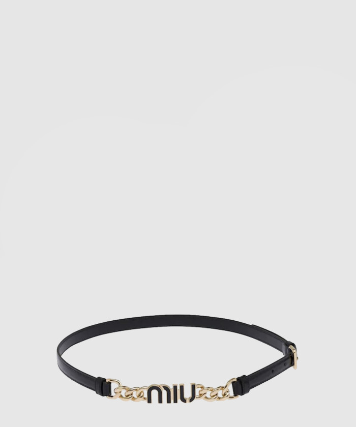 [MIUMIU-미우미우]로고 체인 벨트 5CC527