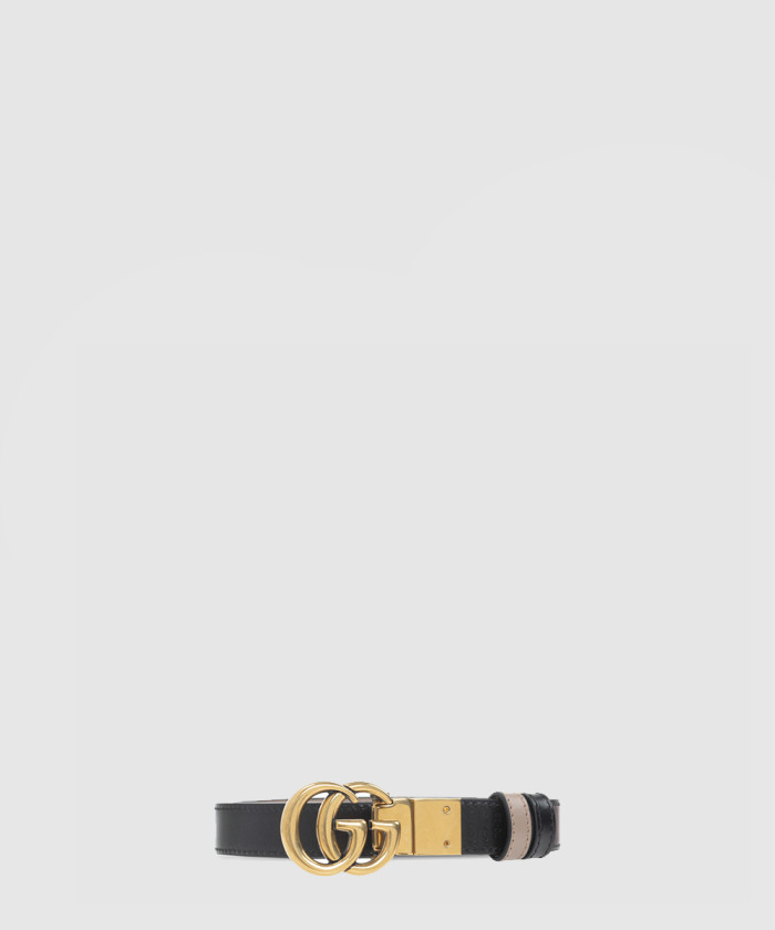 [GUCCI-구찌]GG 마몽 리버서블 씬 벨트 659418