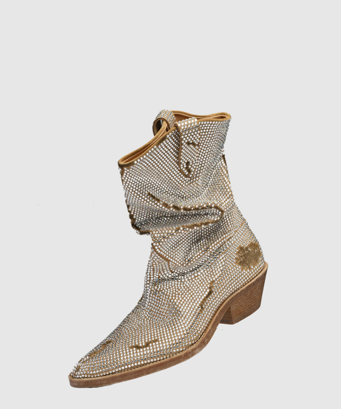 [MARGIELA-마르지엘라]Tabi 라인스톤 웨스턴 부츠 T1010