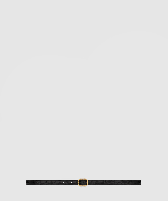 [SAINT LAURENT-생로랑]프레임 슬림 벨트 732560