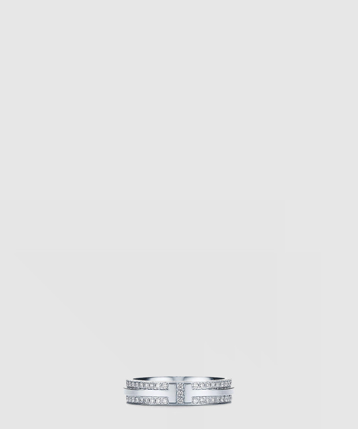 [TIFFANY-티파니]네로우 파베 다이아몬드 반지