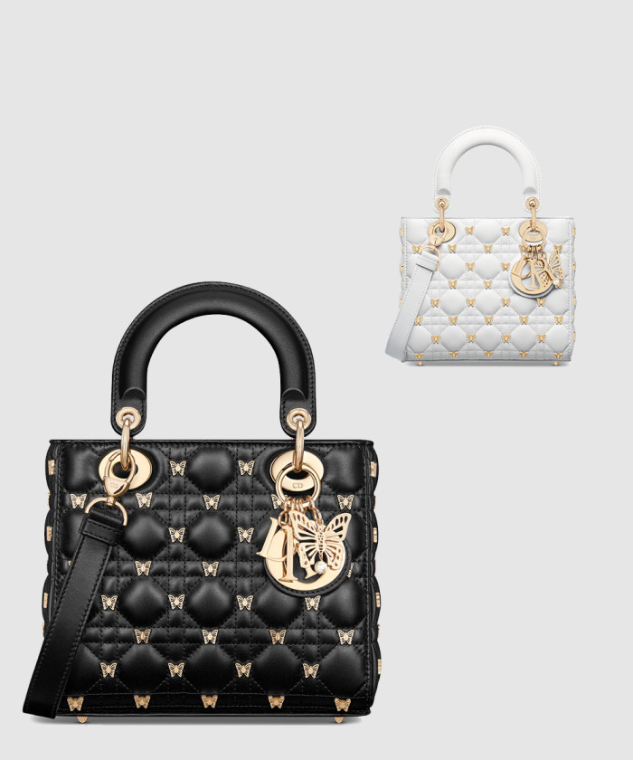 [DIOR-디올]레이디백 램스킨 스몰 M0531