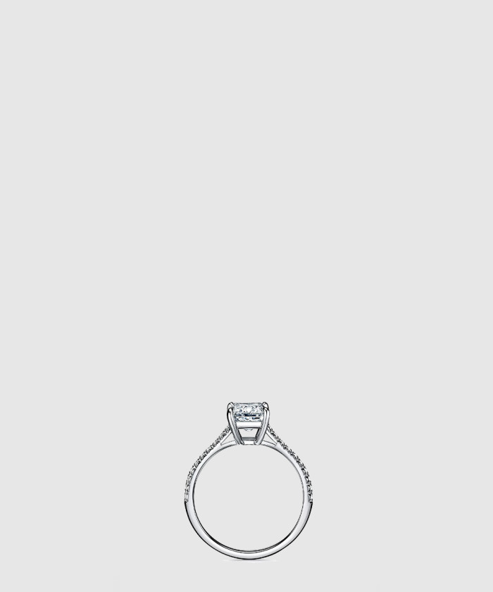 [TIFFANY-티파니]에메랄드 컷 웨딩 반지