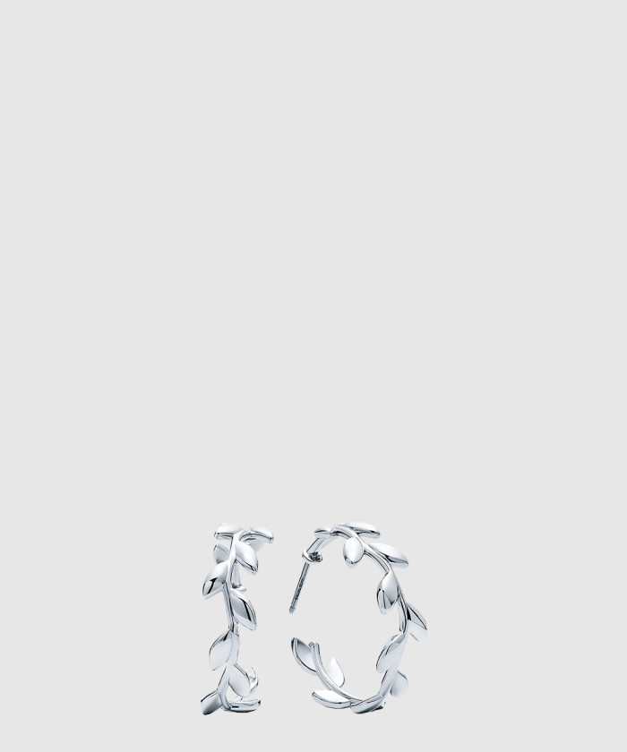 [TIFFANY-티파니]올리브 리프 후프 귀걸이