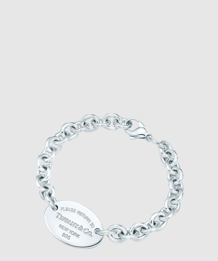 [TIFFANY-티파니]오벌 태그 팔찌