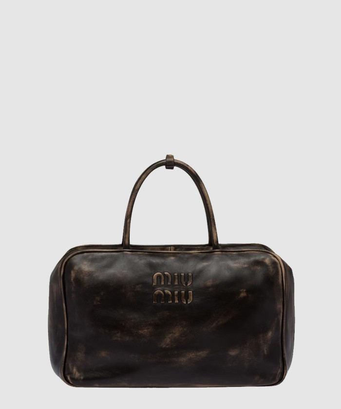 [MIUMIU-미우미우]레더 탑핸들백 5BB117