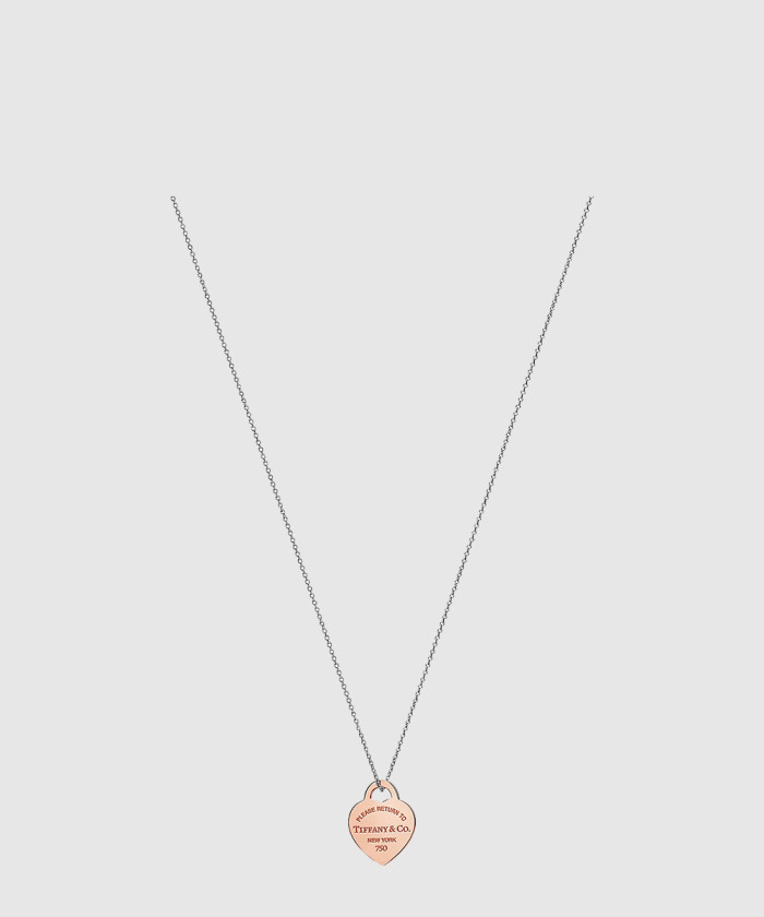 [TIFFANY-티파니]하트 태그 펜던트 스털링 목걸이