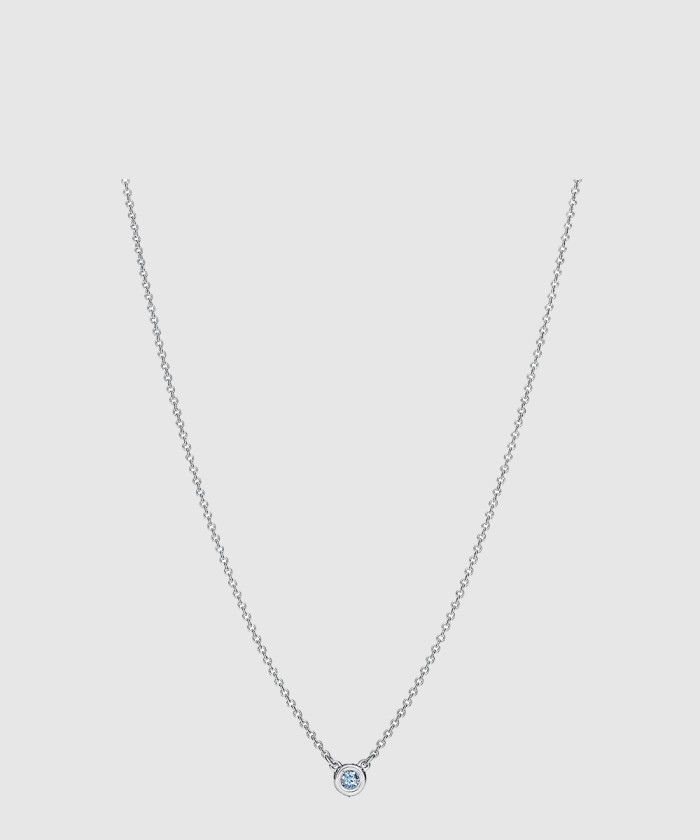 [TIFFANY-티파니]컬러 바이 더 야드 아쿠아마린 펜던트 목걸이