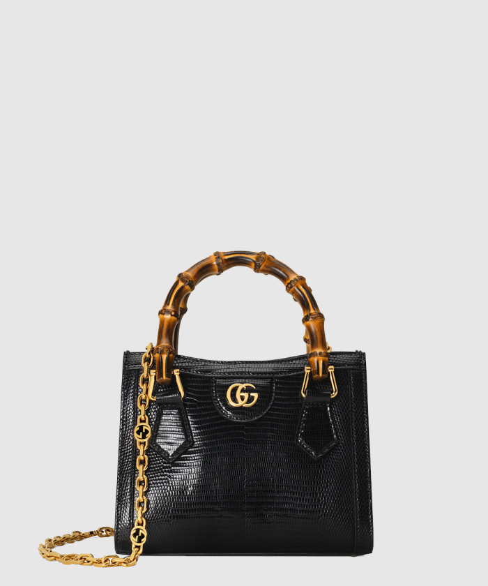 [GUCCI-구찌]리자드 다이애나 미니 토트백 675800