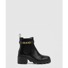 [GUCCI-구찌]로고 미드힐 부츠 734909