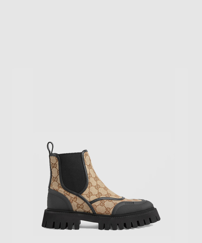 [GUCCI-구찌]GG 캔버스 앵클부츠 751711