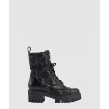 [GUCCI-구찌]GG 마틀라세 레이스업 부츠 718386