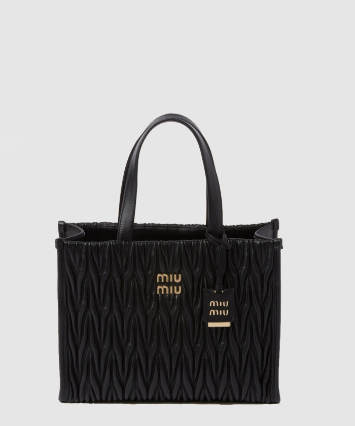 [MIUMIU-미우미우]마테라쎄 나파 가죽 토트백 5BG258