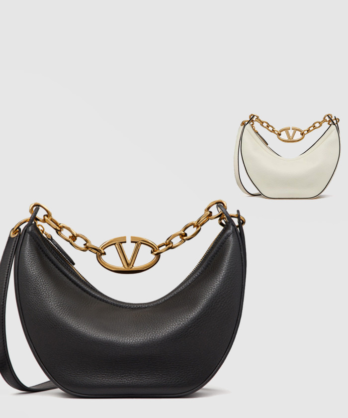 [VALENTINO-발렌티노]브이로고 문 스몰 호보백