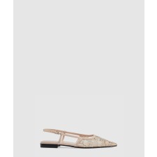 [GUCCI-구찌]GG 슬링백 플랫 슈즈 762374