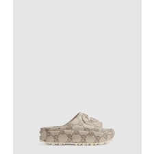 [GUCCI-구찌]인터로킹 G 슬라이드 샌들 725539