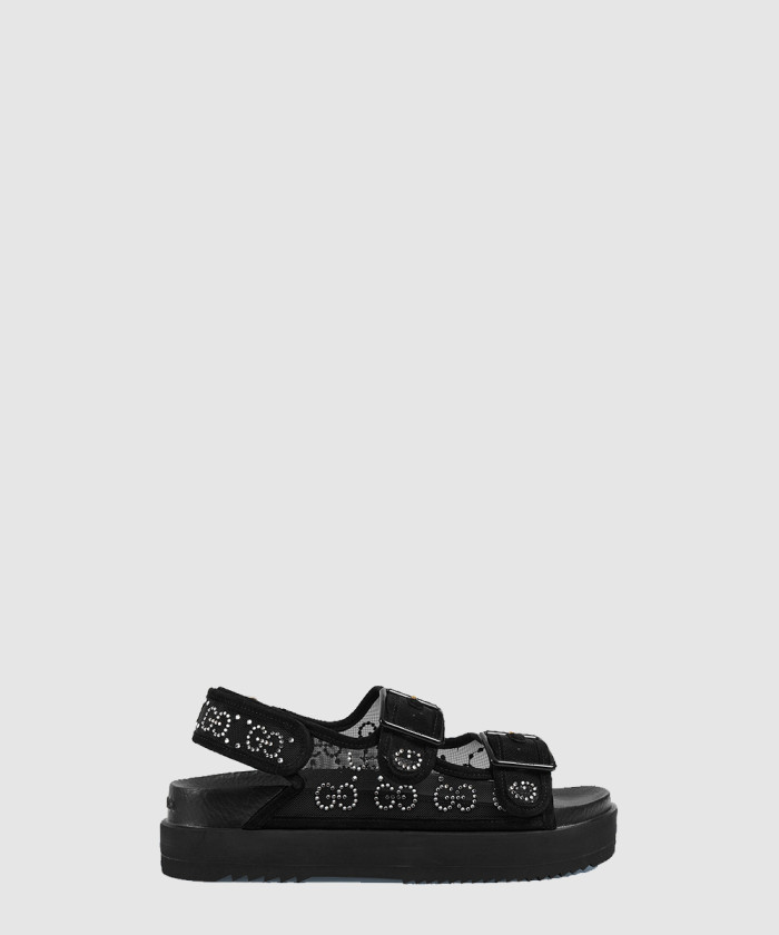 [GUCCI-구찌]크리스탈 GG 샌들 701158