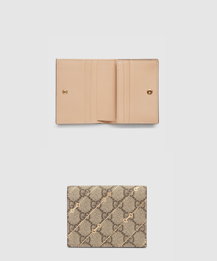 [GUCCI-구찌]GG 수프림 캔버스 카드 케이스 지갑 774332