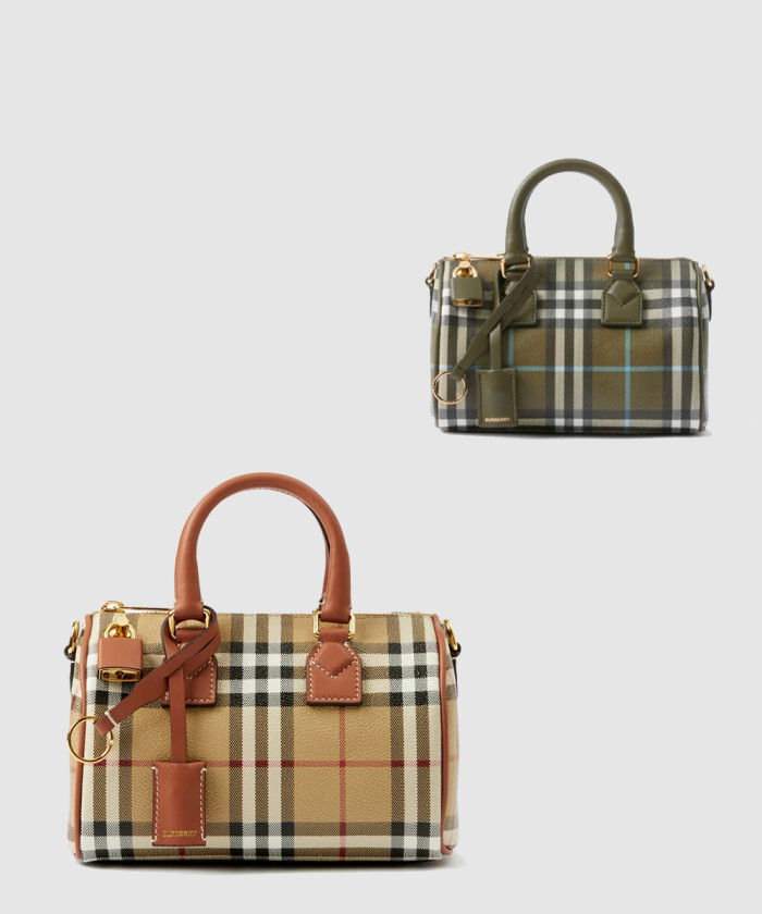 [BURBERRY-버버리]미니 체크 볼링백 80713571