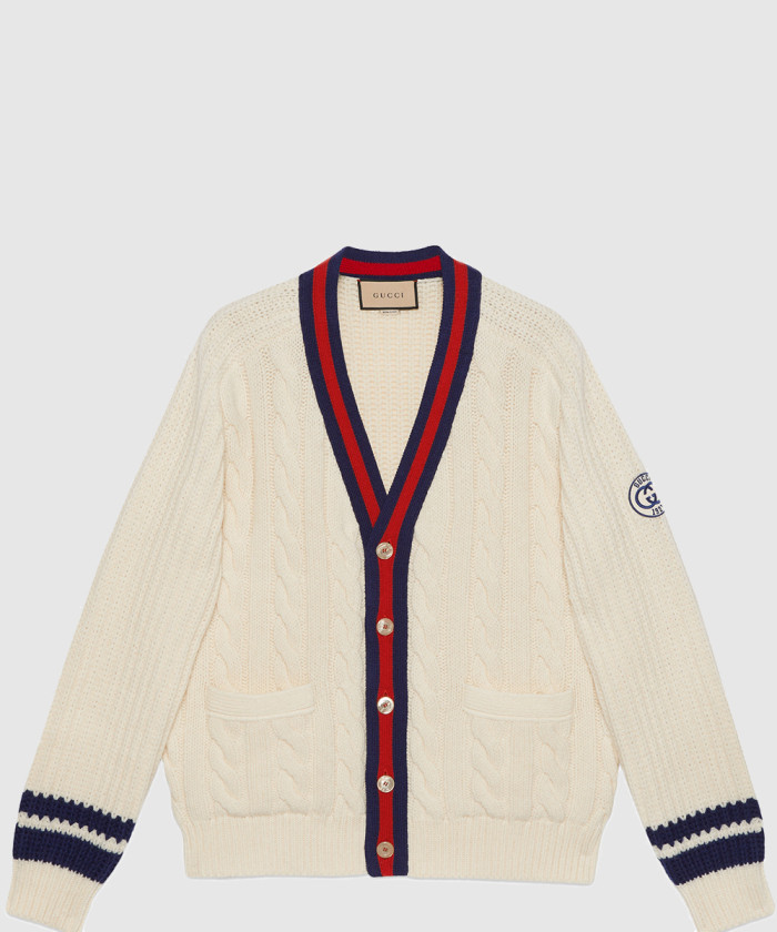 [GUCCI-구찌]케이블 울 니트 가디건 763373