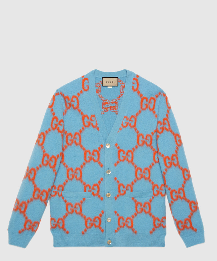 [GUCCI-구찌]GG 인타르시아 울 가디건 764738