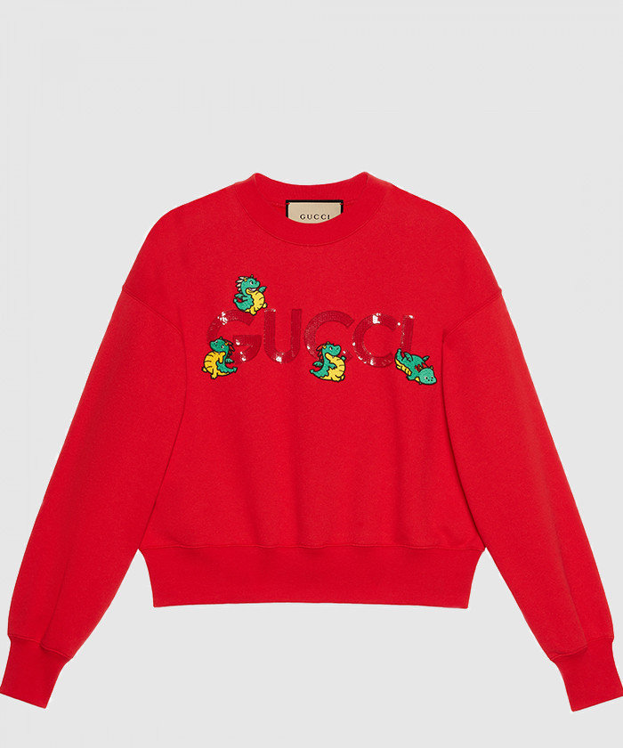 [GUCCI-구찌]자수 니트 면 맨투맨 773769