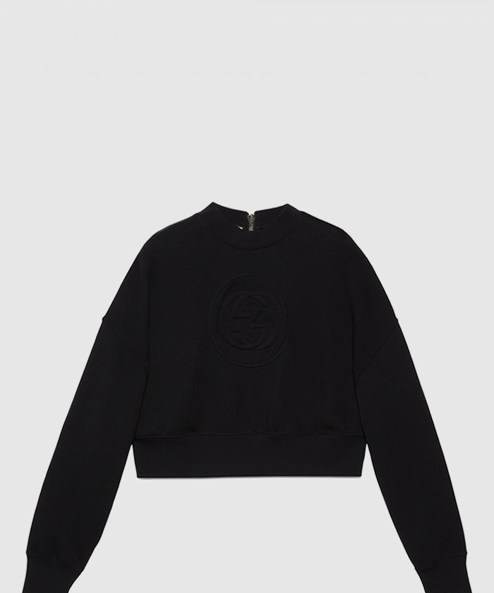 [GUCCI-구찌]더블 G 니트 면 맨투맨 756869