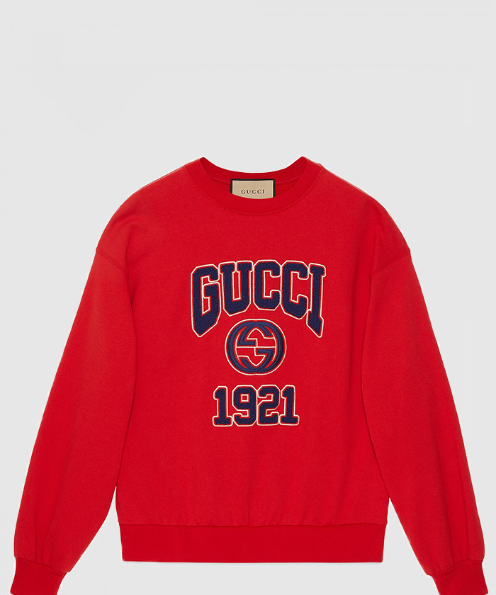 [GUCCI-구찌]자수 코튼 저지 스웨트셔츠 768530