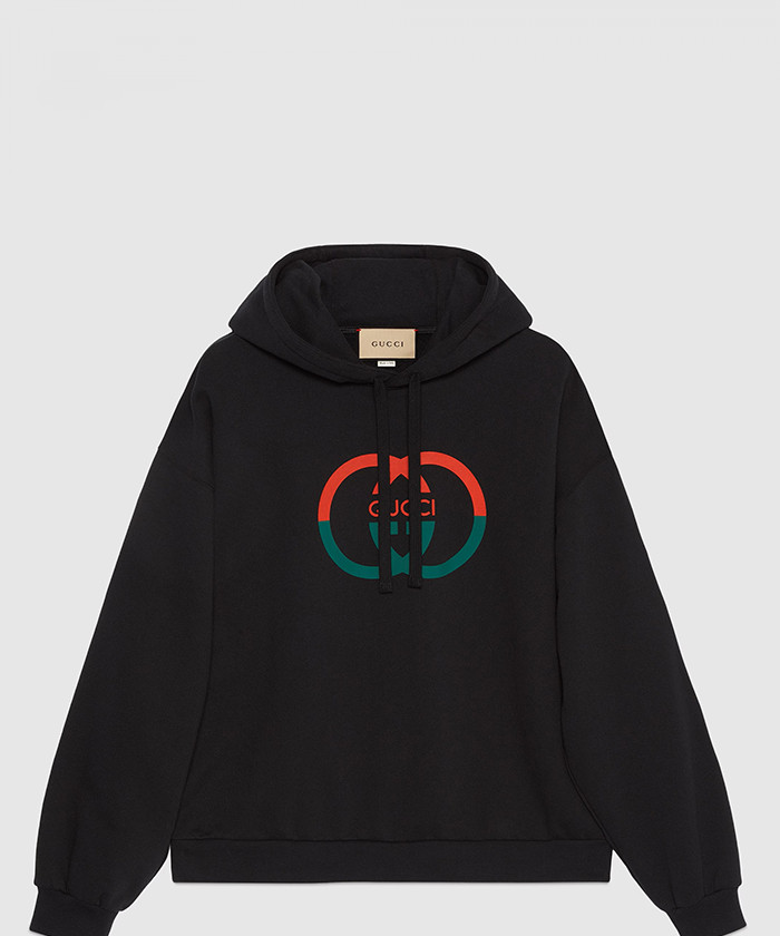 [GUCCI-구찌]코튼 저지 프린트 후드 스웨트셔츠 721427
