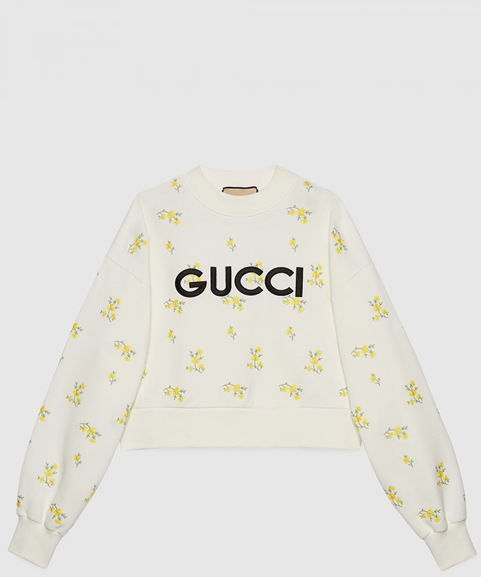[GUCCI-구찌]자수 코튼 스웨트셔츠 765385