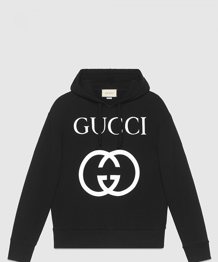 [GUCCI-구찌]인터로킹 G 디테일의 후드 스웨트셔츠 475374