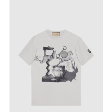 [GUCCI-구찌]니트 면 프린트 티셔츠 77a758