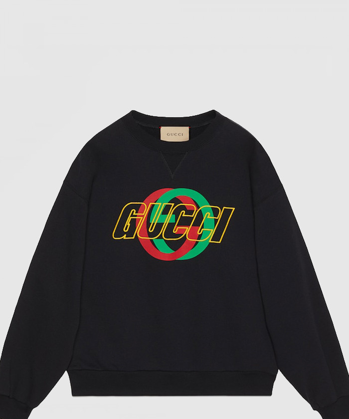 [GUCCI-구찌]자수 코튼 저지 스웨트셔츠 768460