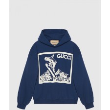 [GUCCI-구찌]코튼 저지 프린트 후드 스웨트셔츠 771826