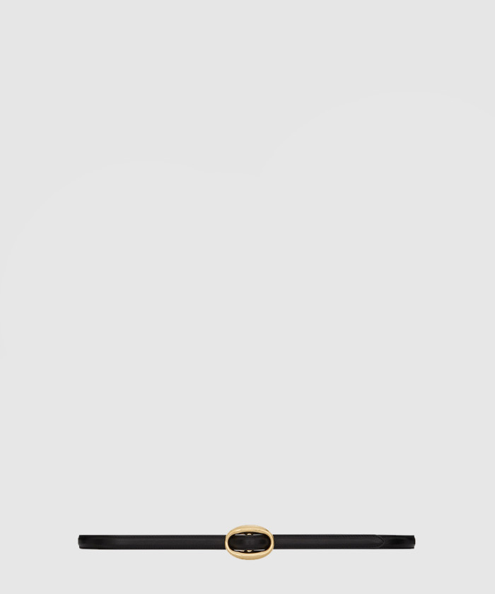 [SAINT LAURENT-생로랑]타원형 슬림 벨트 756409